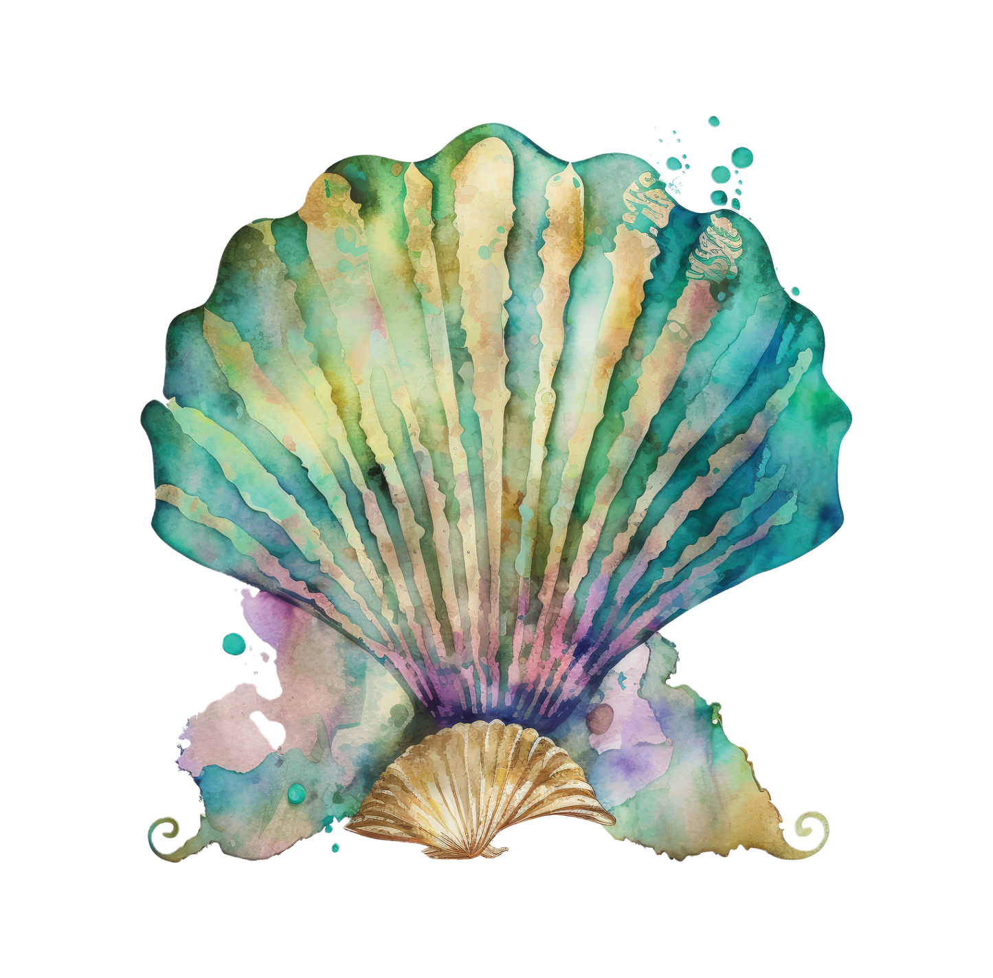 8" x 8" Seashell