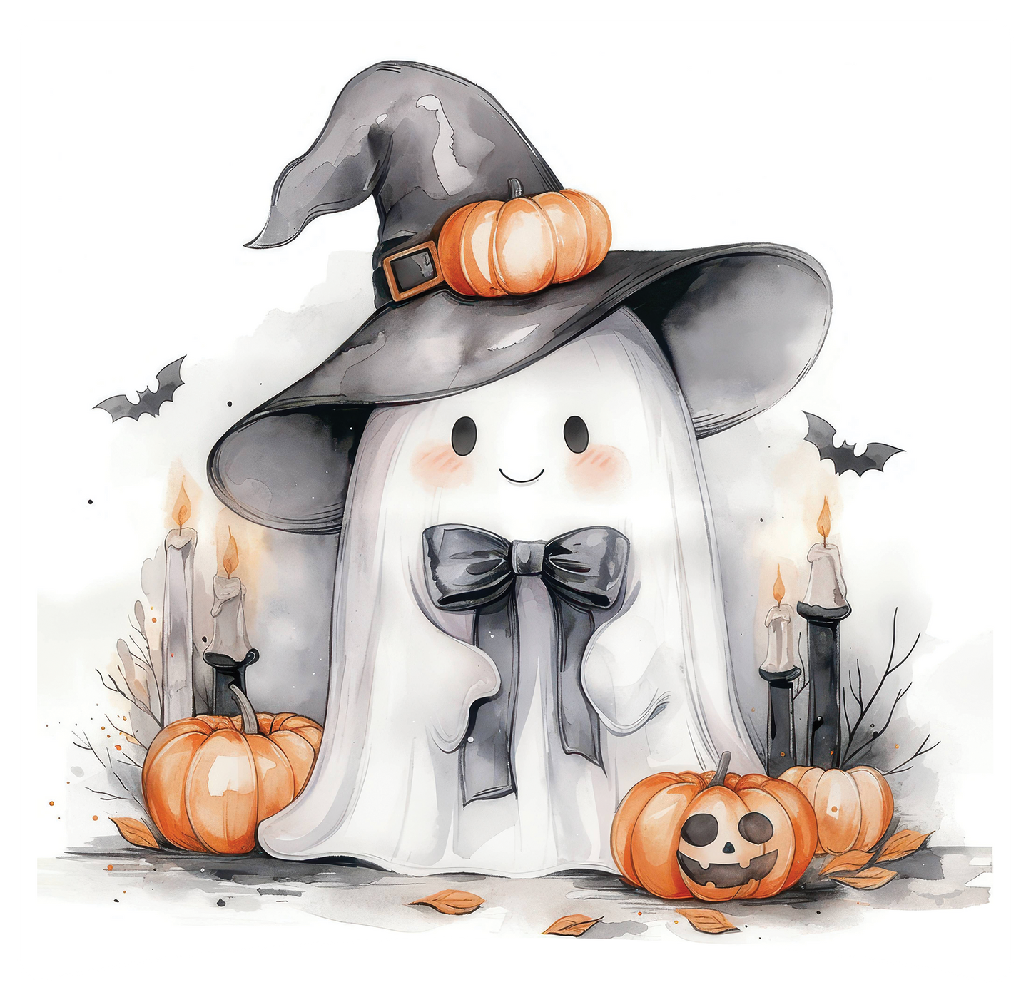 8" x 8" Halloween Ghost