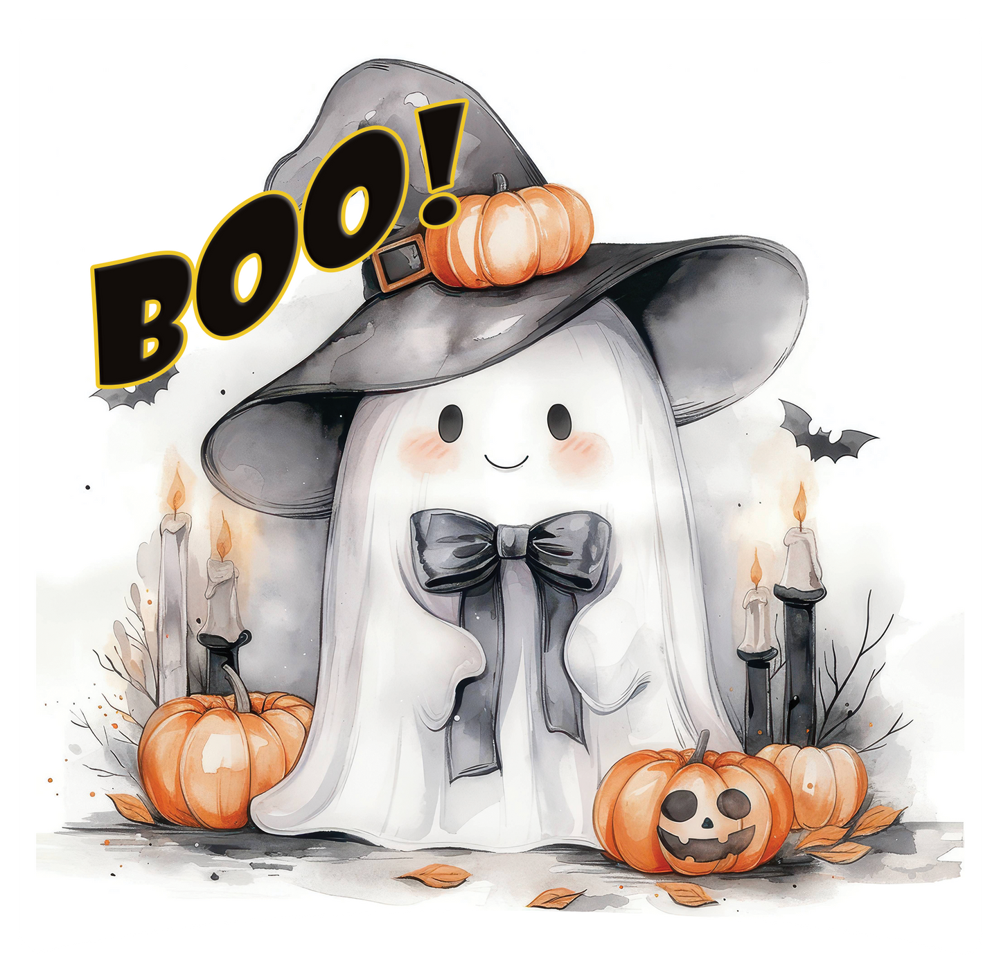 8" x 8" Halloween Ghost