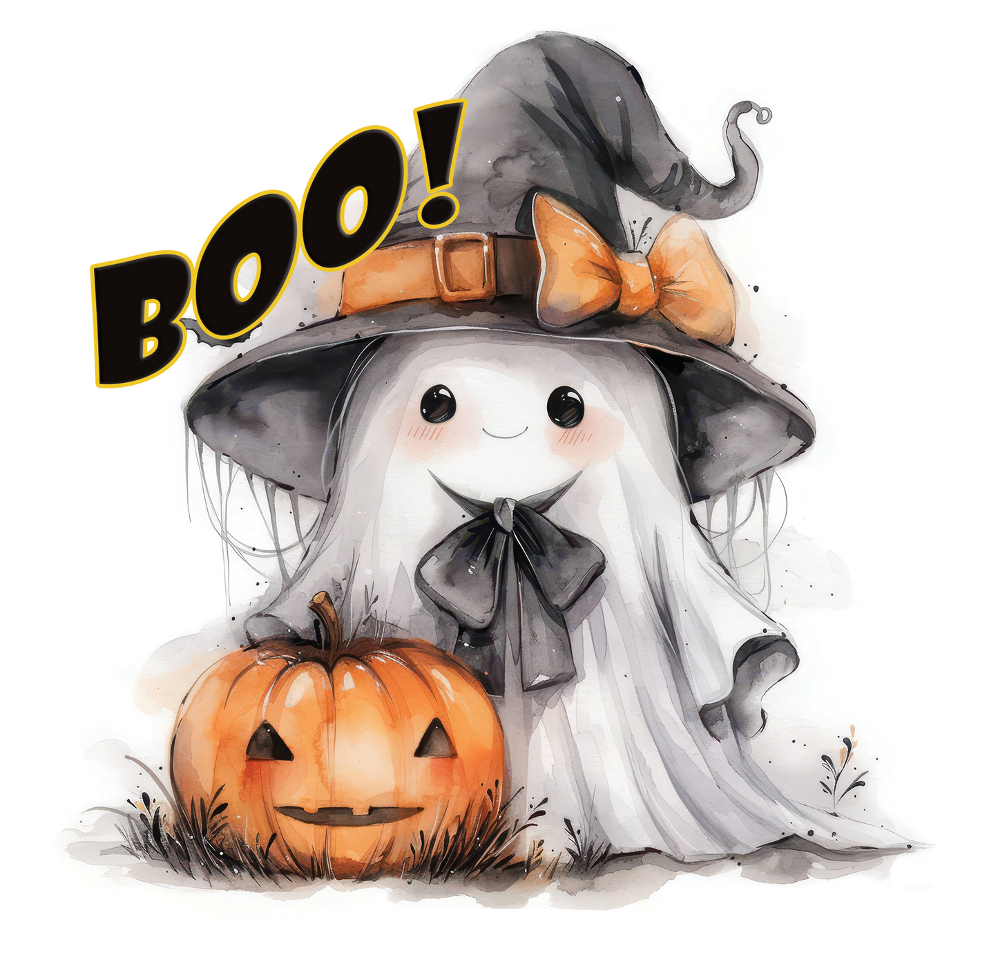 8" x 8" Halloween Ghost