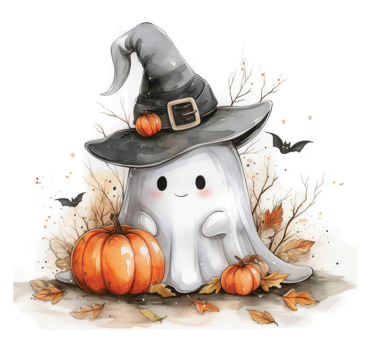 8" x 8" Halloween Ghost
