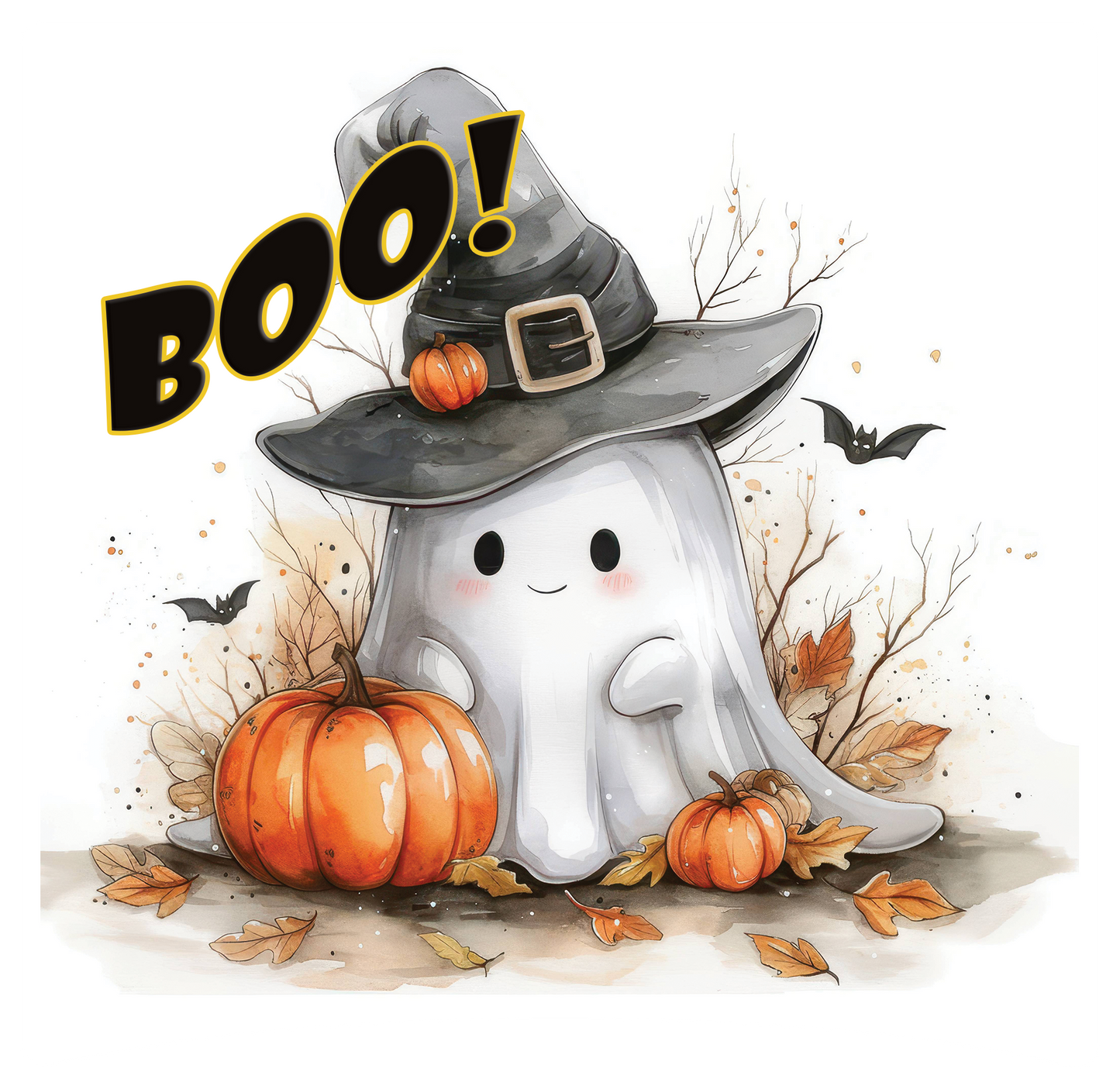 8" x 8" Halloween Ghost
