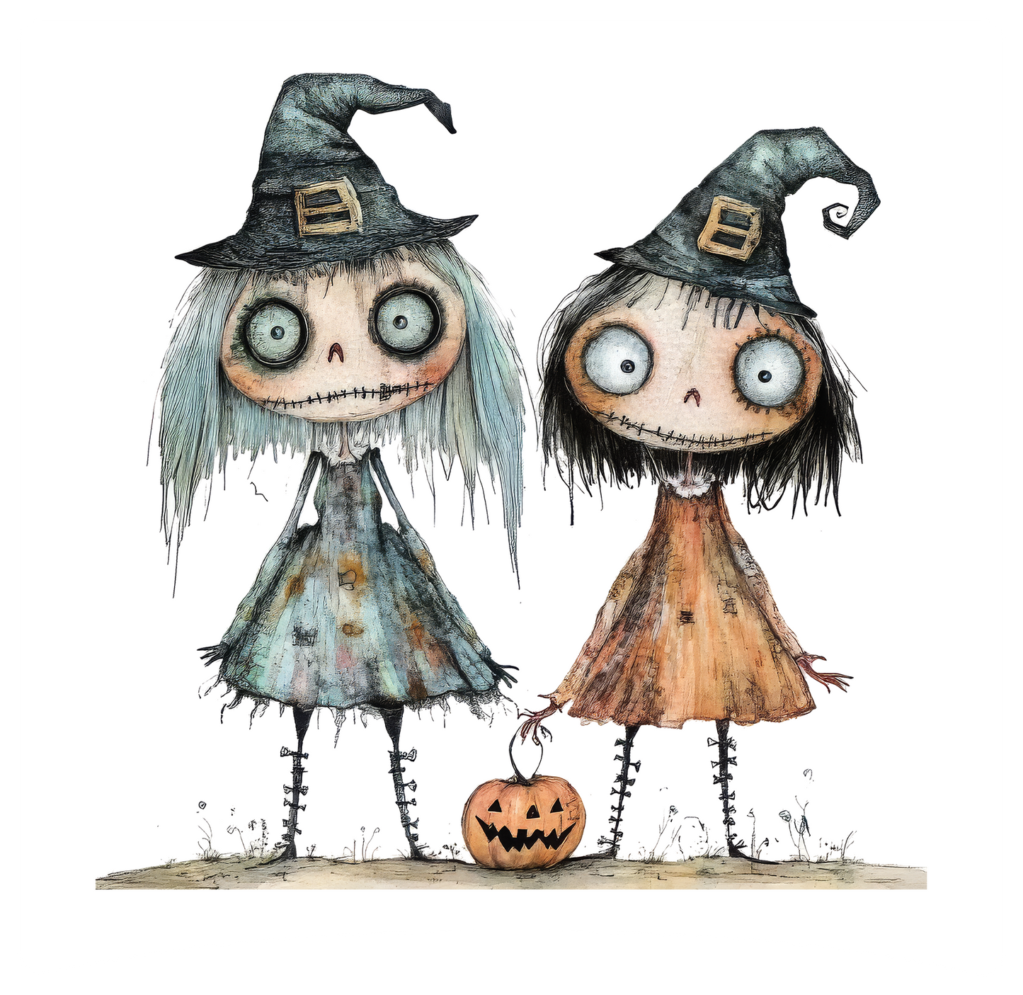 8" x 8" Halloween Quirky