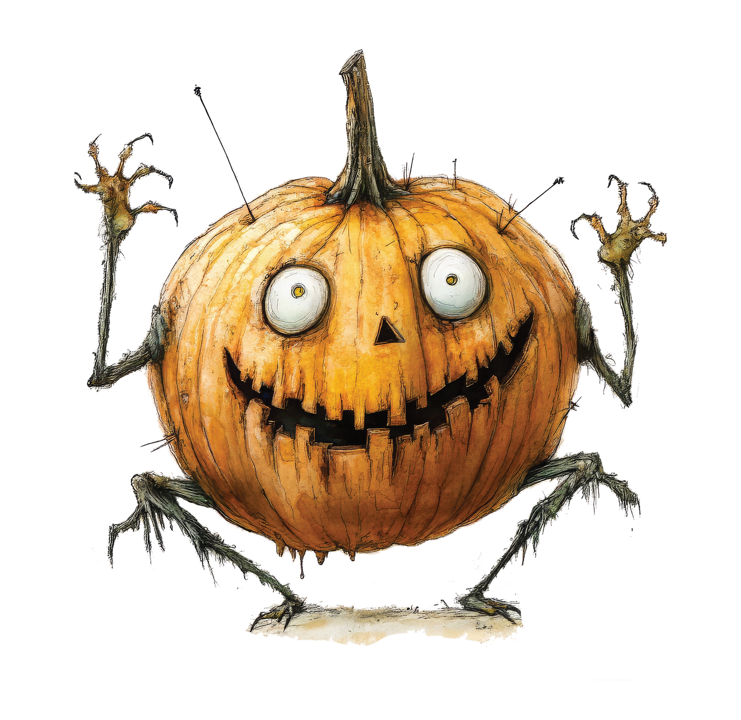 8" x 8" Halloween Quirky