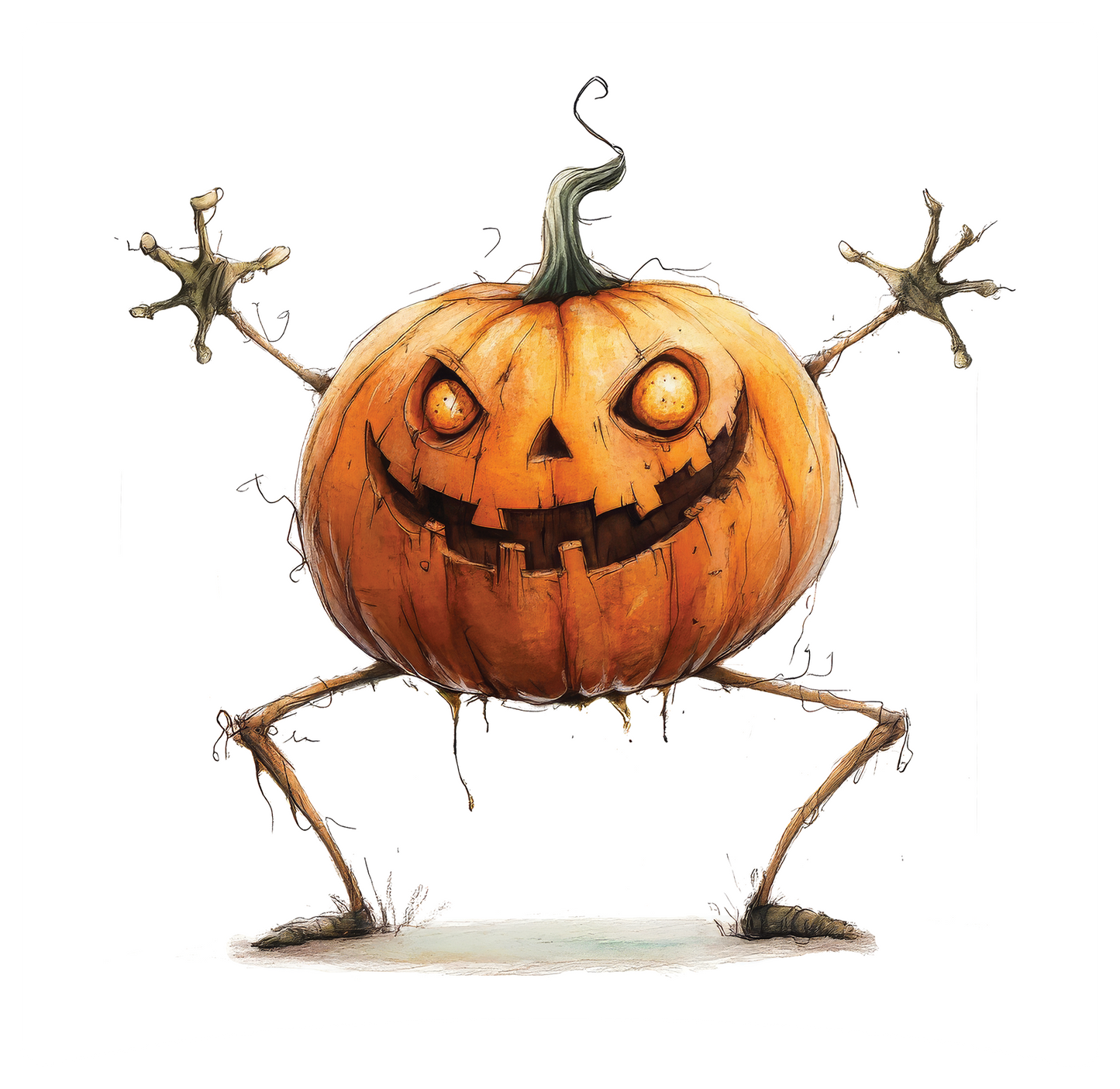 8" x 8" Halloween Quirky