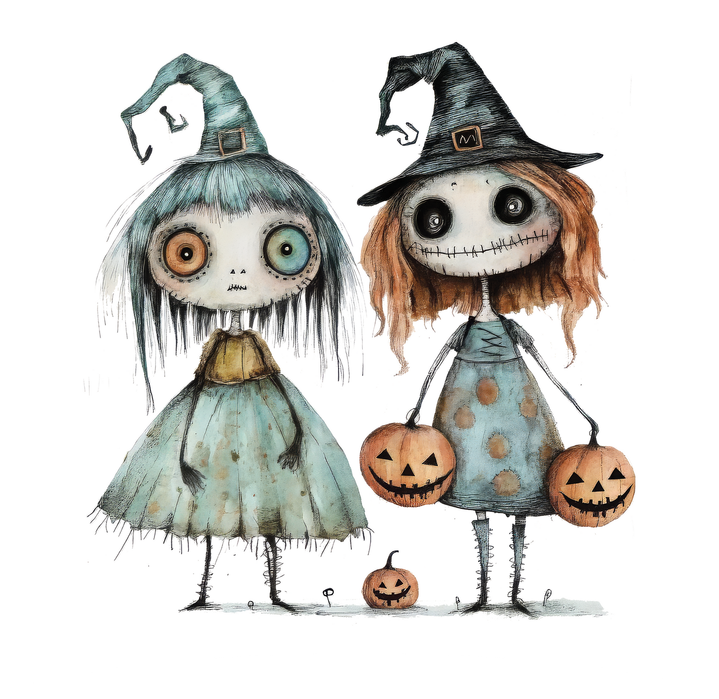 8" x 8" Halloween Quirky