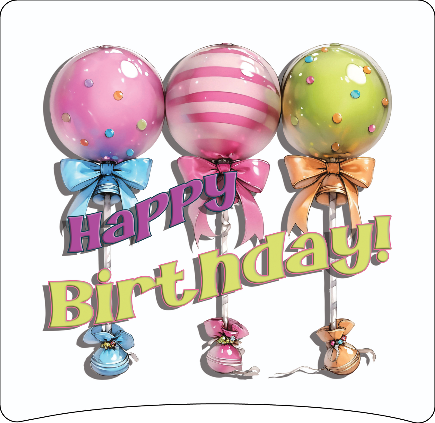 8" x 8" Happy Birthday