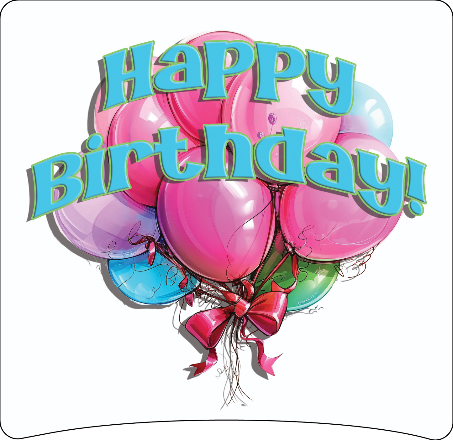 8" x 8" Happy Birthday