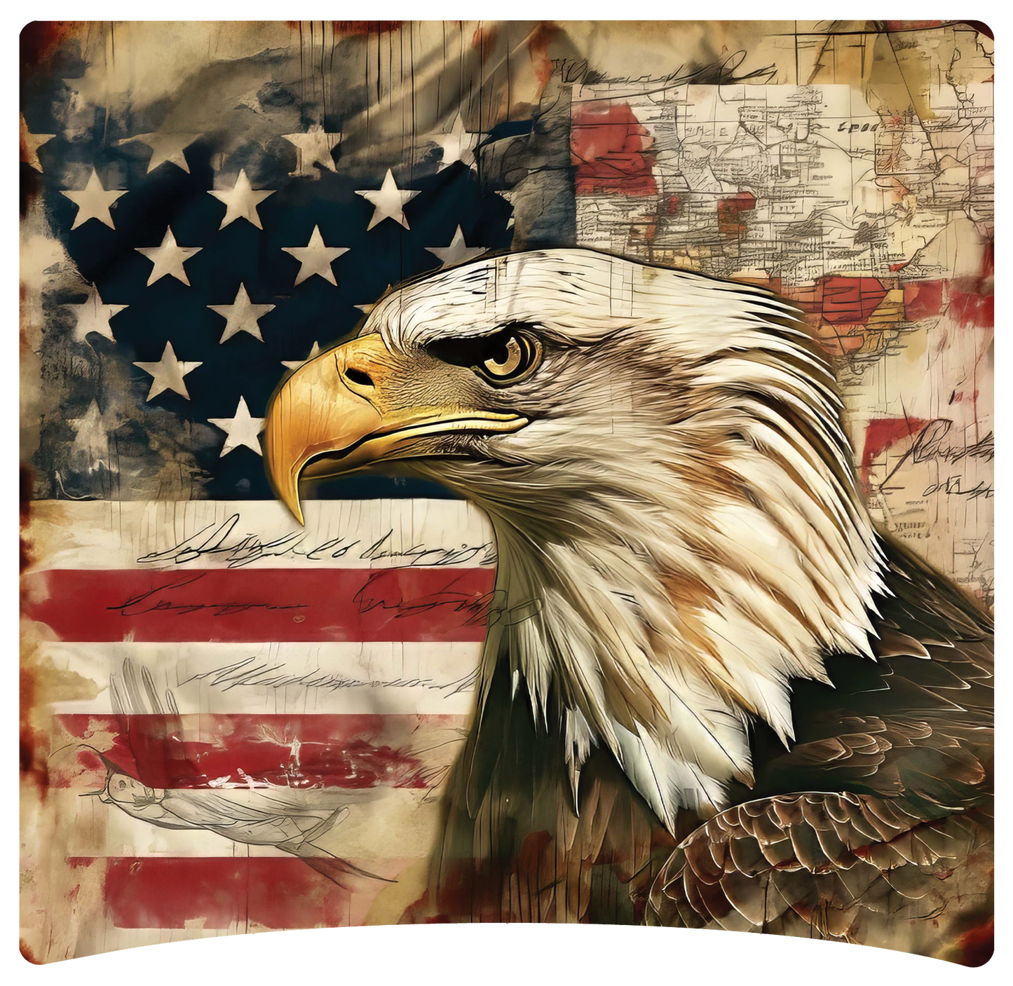 8" x 8" Eagle