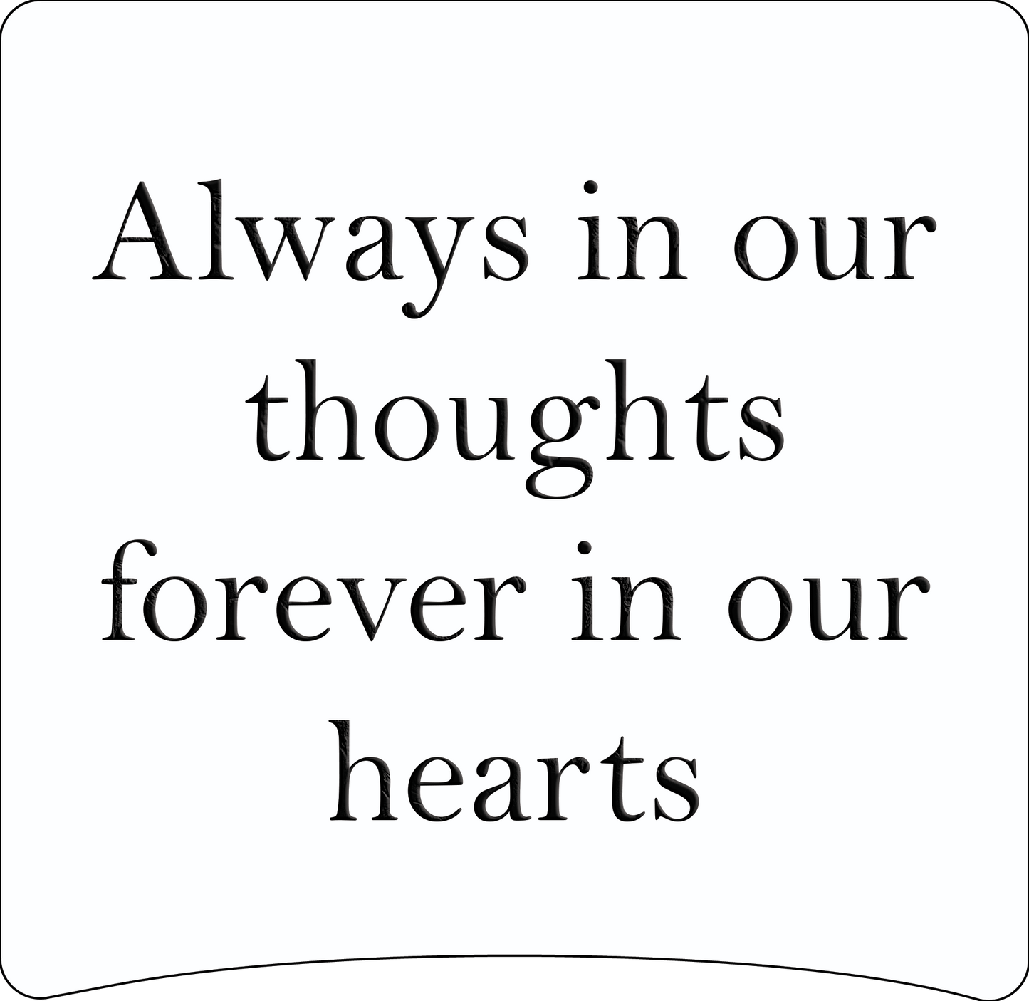 8" x 8" Memorial Panels