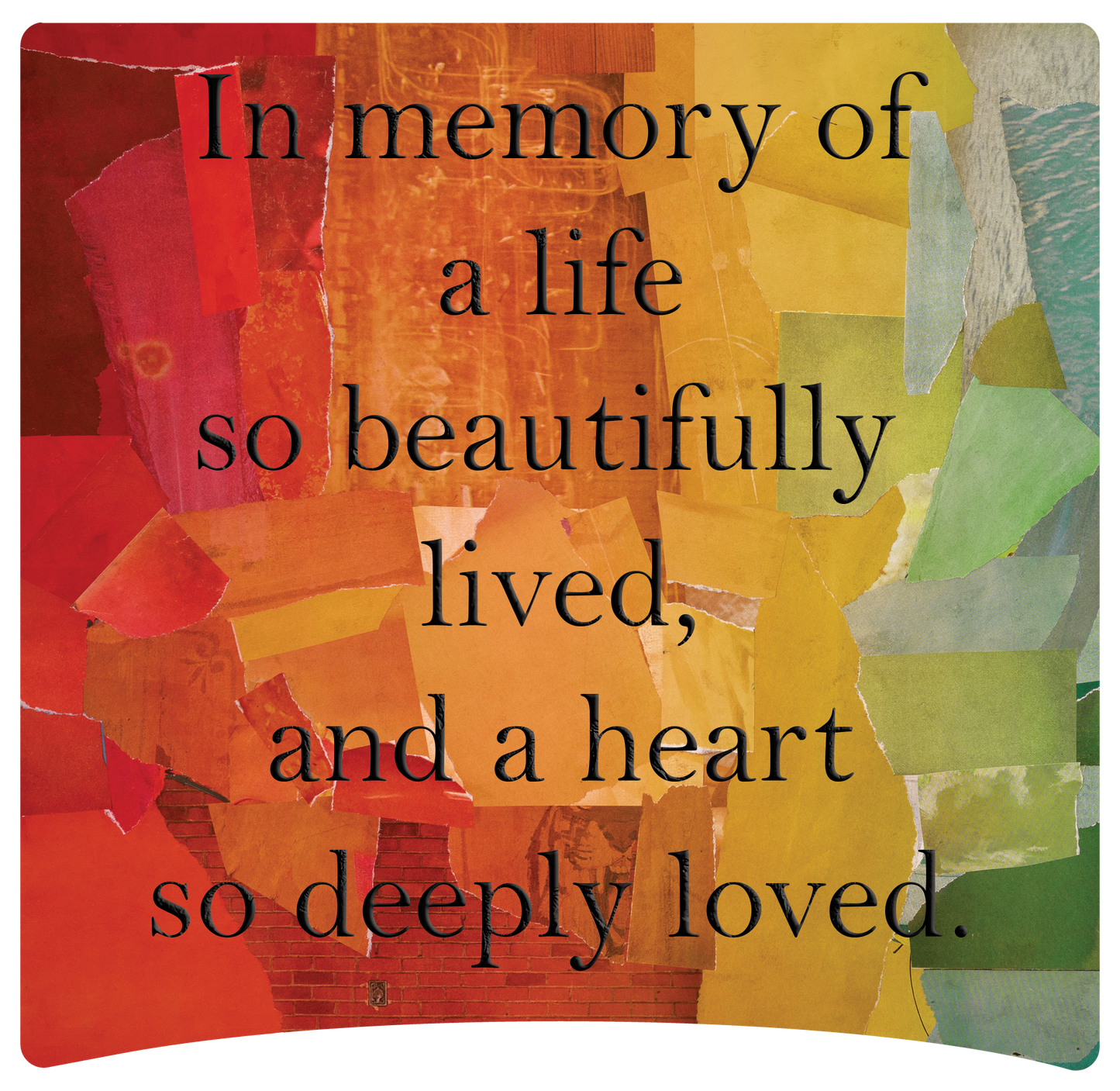 8" x 8" Memorial Panels