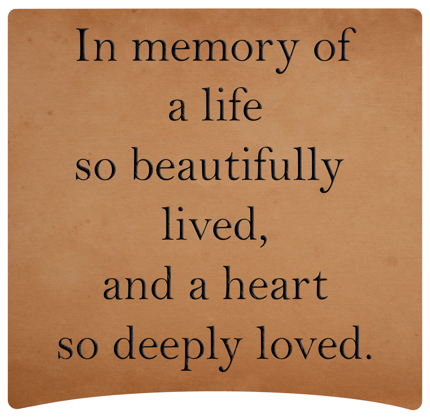 8" x 8" Memorial Panels