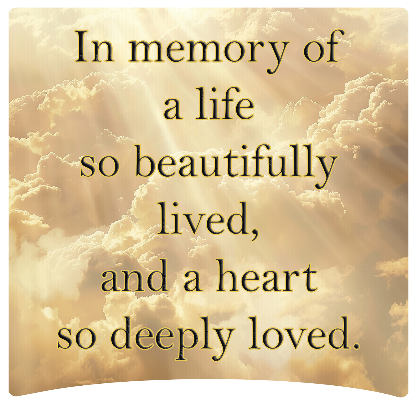 8" x 8" Memorial
