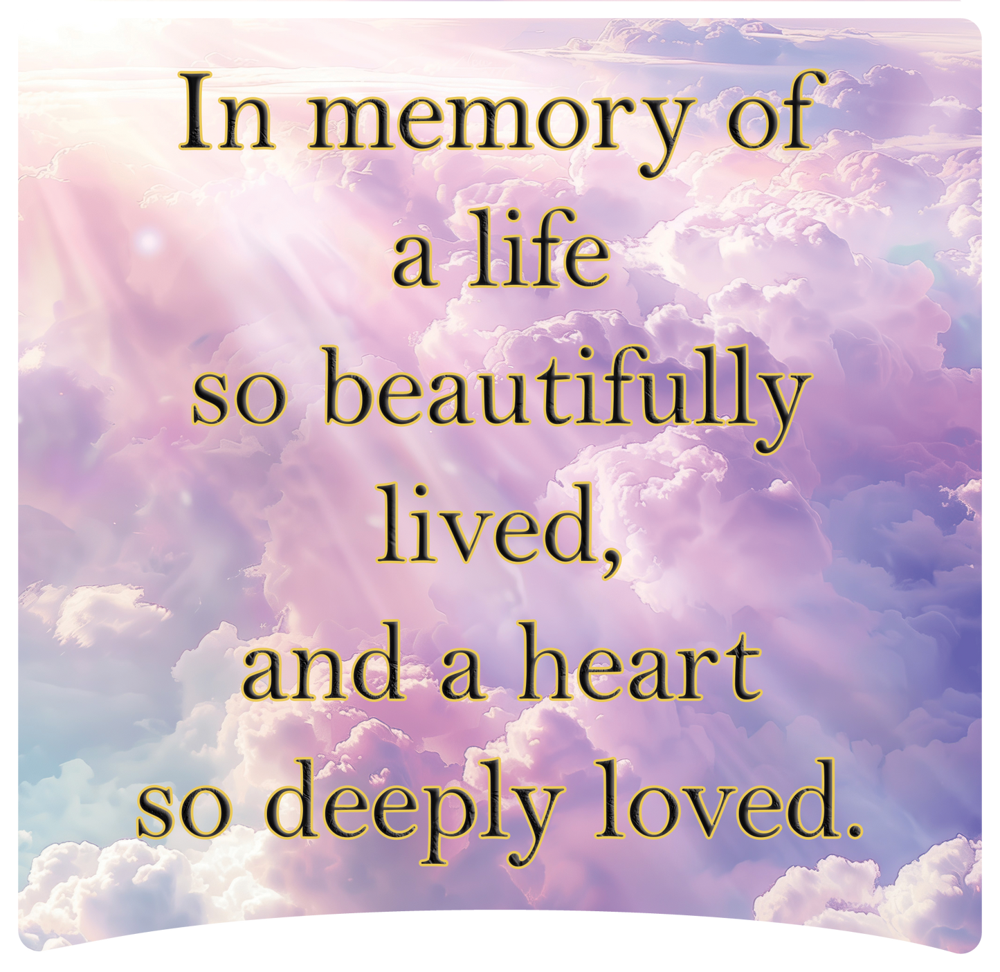 8" x 8" Memorial