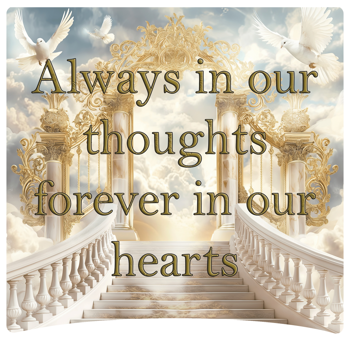 8" x 8" Memorial