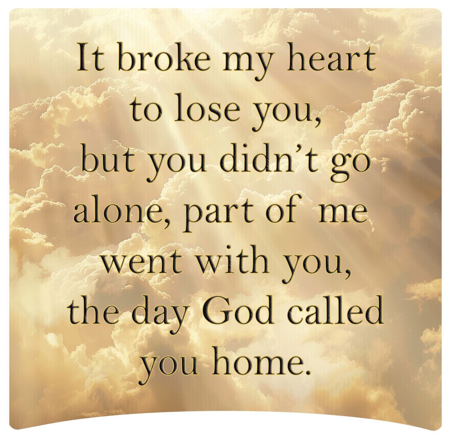 8" x 8" Memorial