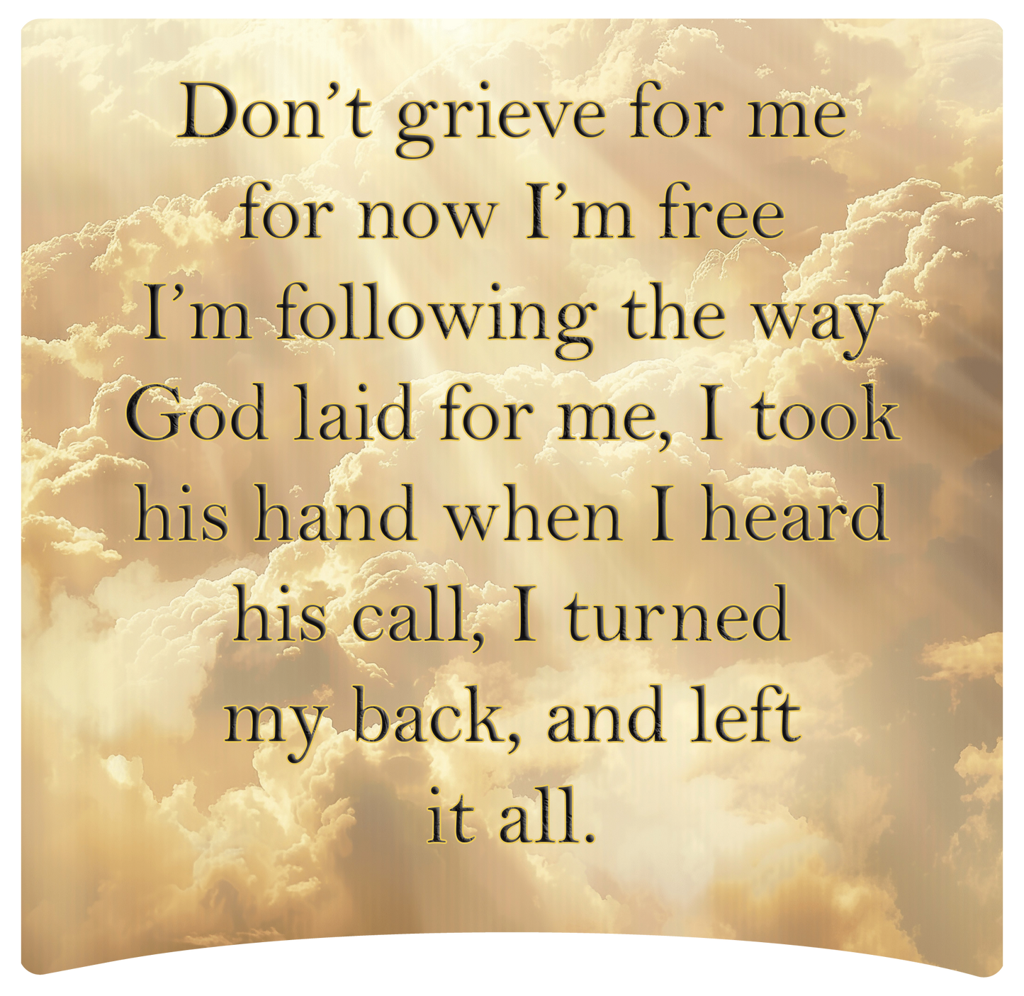 8" x 8" Memorial
