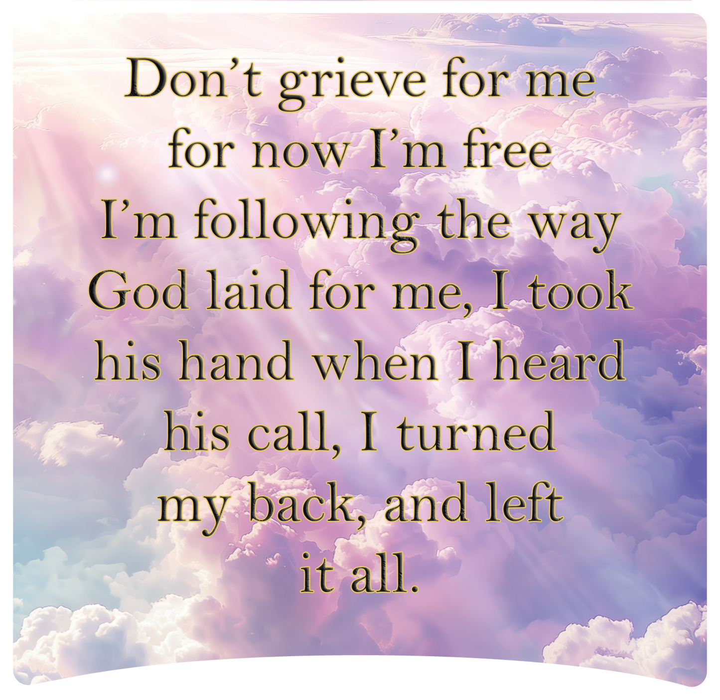 8" x 8" Memorial