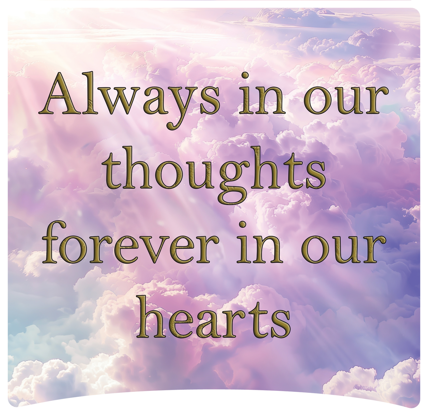 8" x 8" Memorial