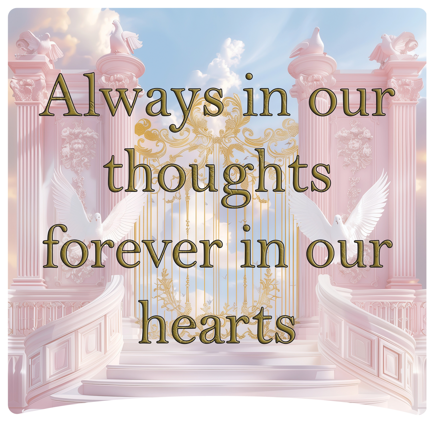 8" x 8" Memorial