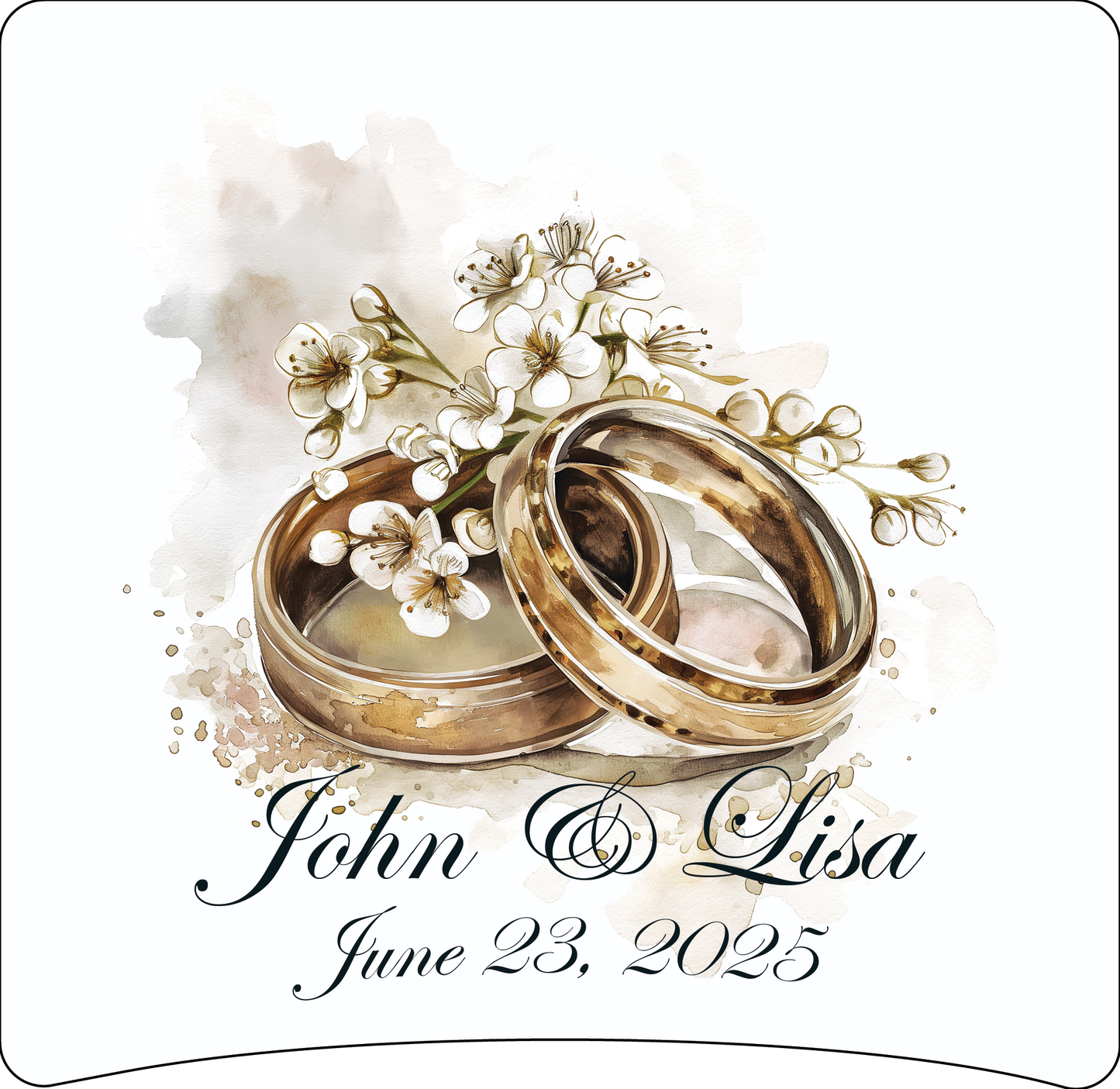 8 x 8 wedding ring panel