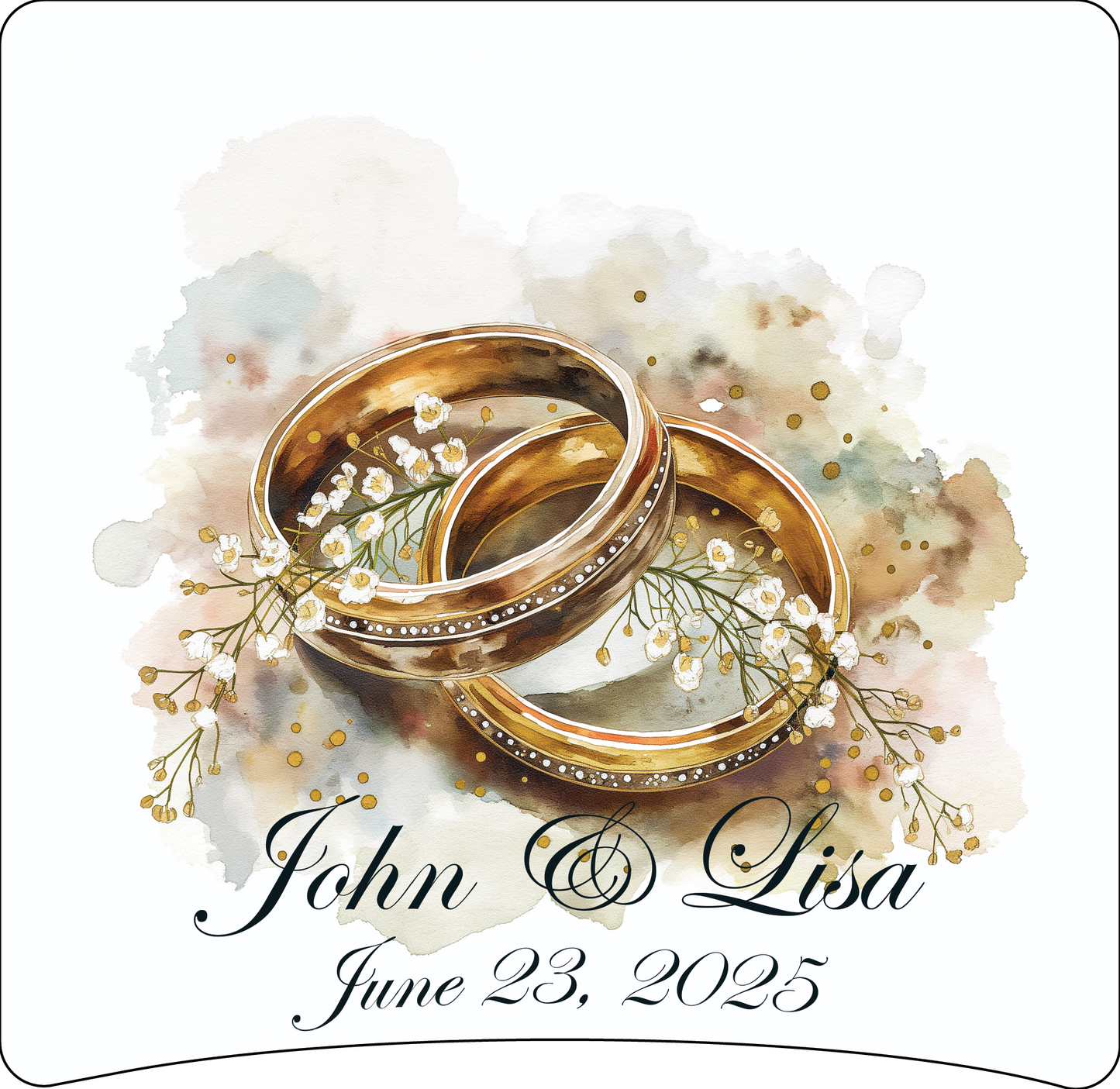8 x 8 wedding ring panel