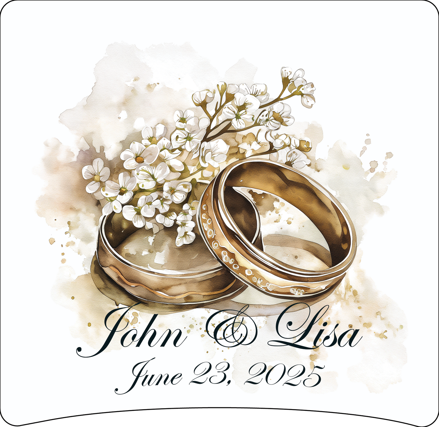 8 x 8 wedding ring panel