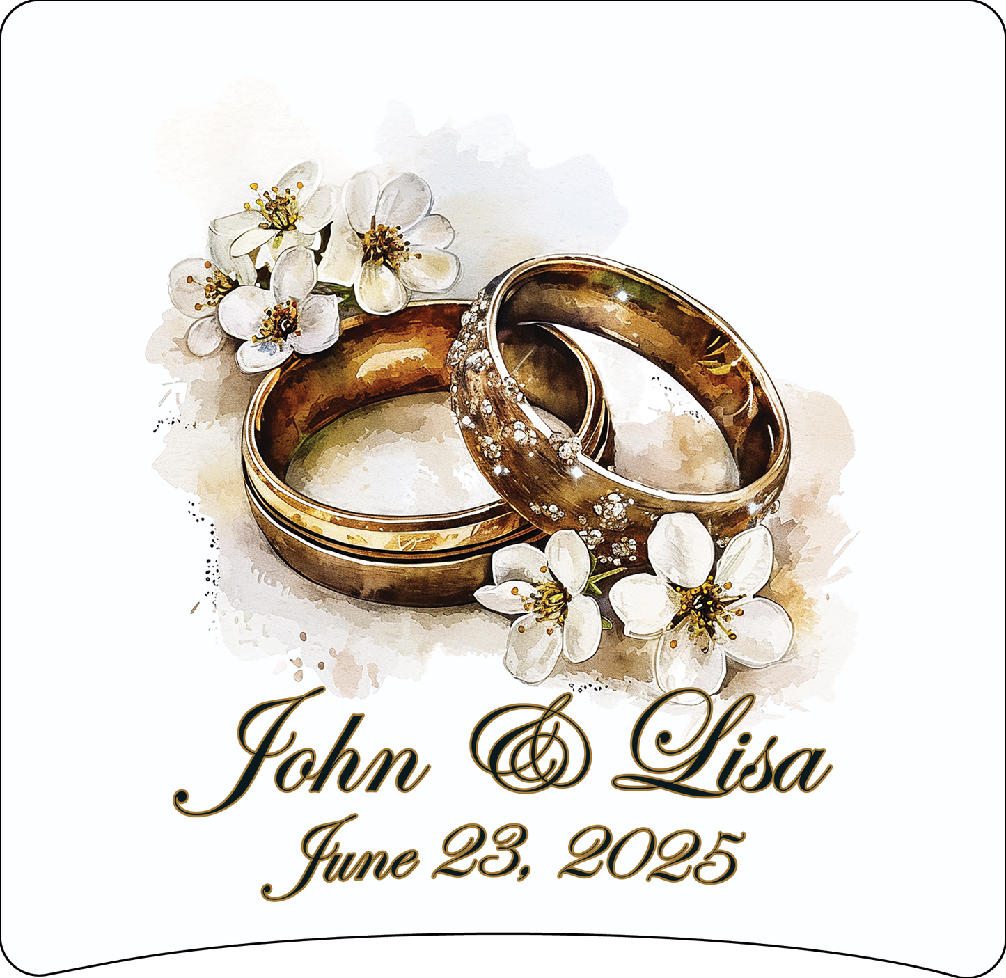 8 x 8 wedding ring panel
