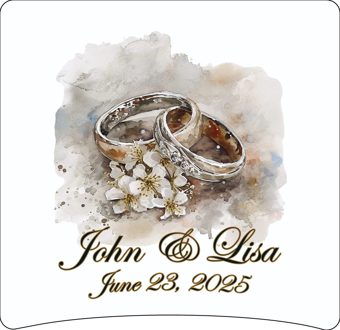 8 x 8 wedding ring panel