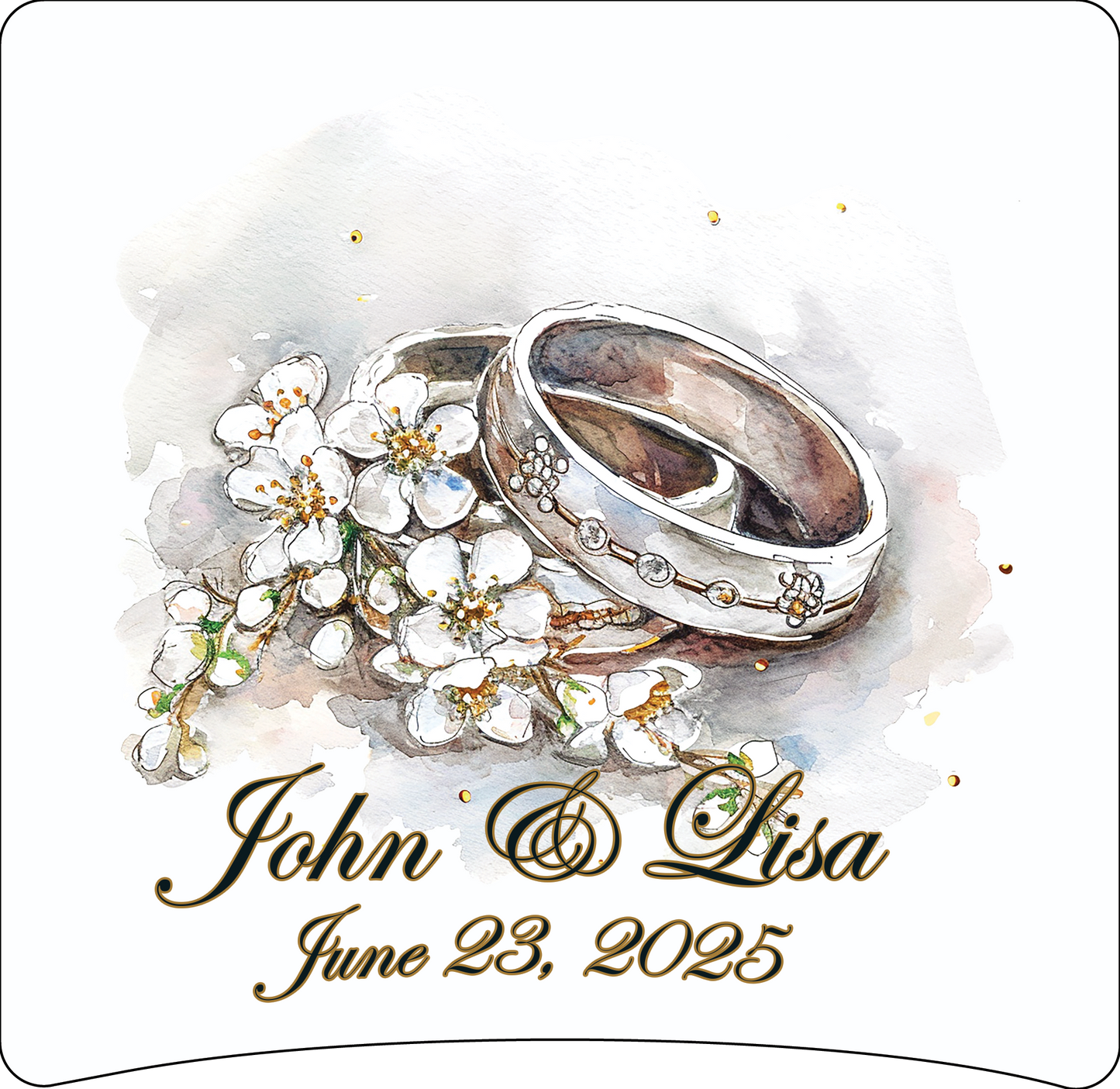 8 x 8 wedding ring panel