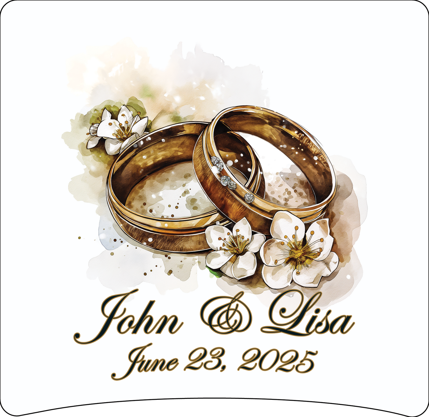 8 x 8 wedding ring panel