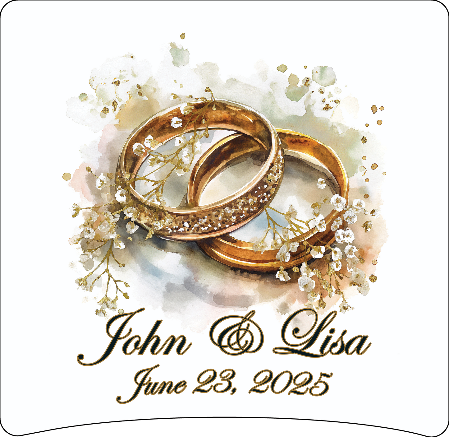 8 x 8 wedding ring panel