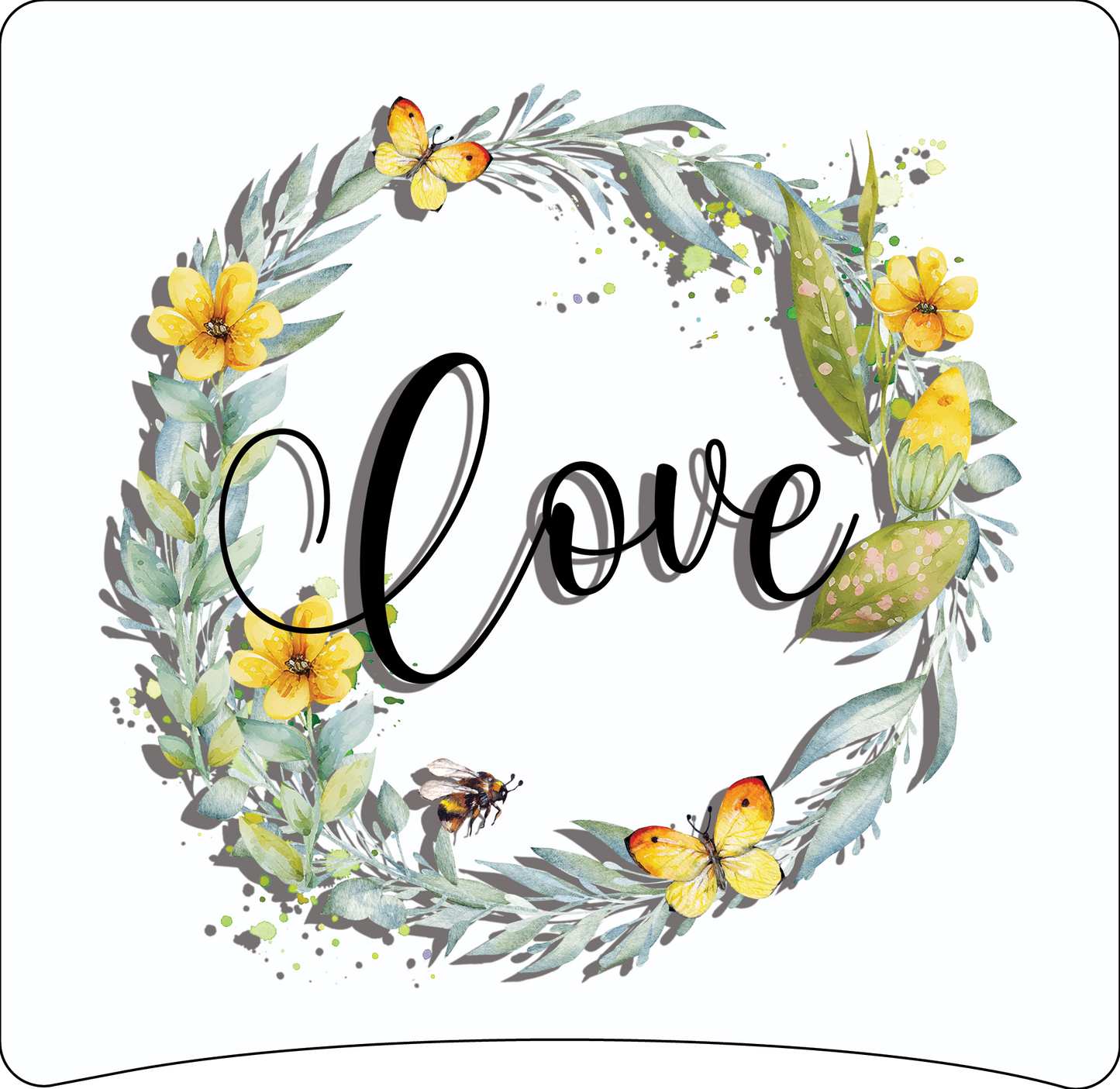8" x 8" Wreath panel