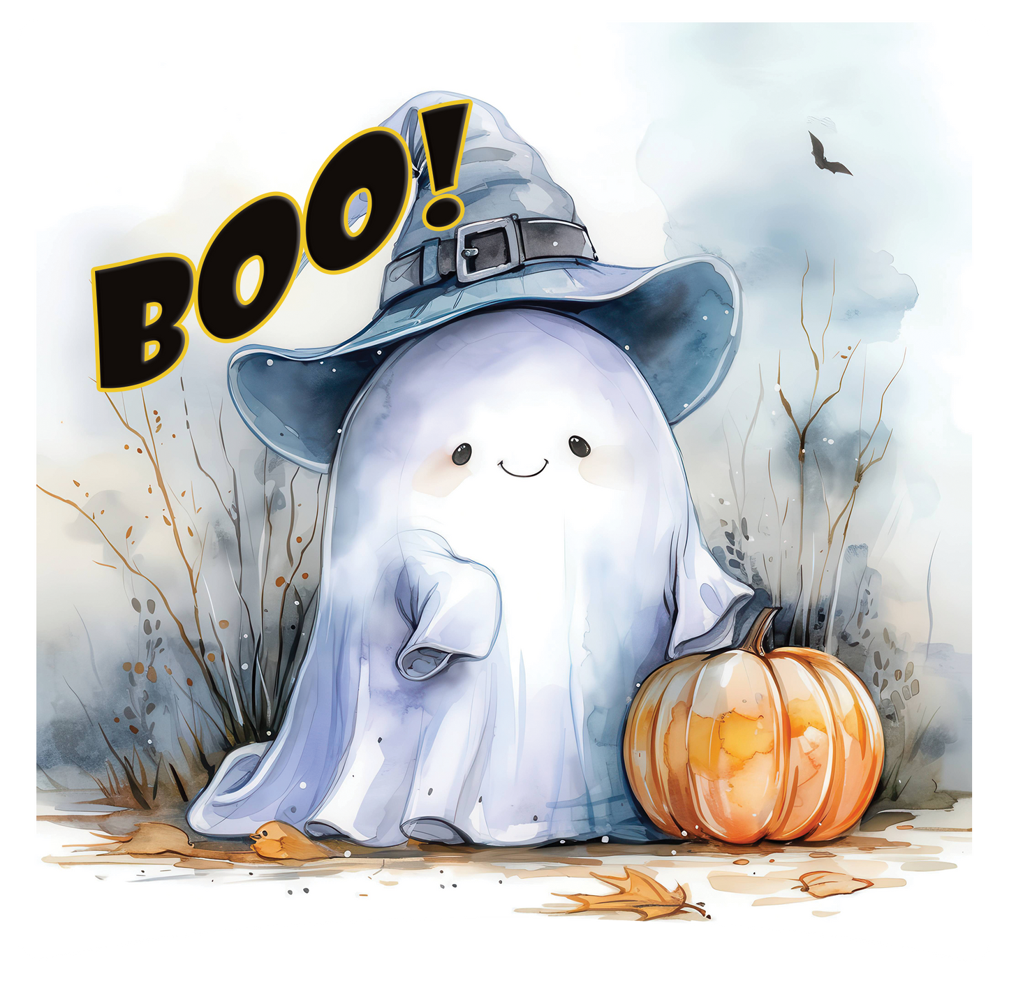 8" x 8" Halloween Ghost