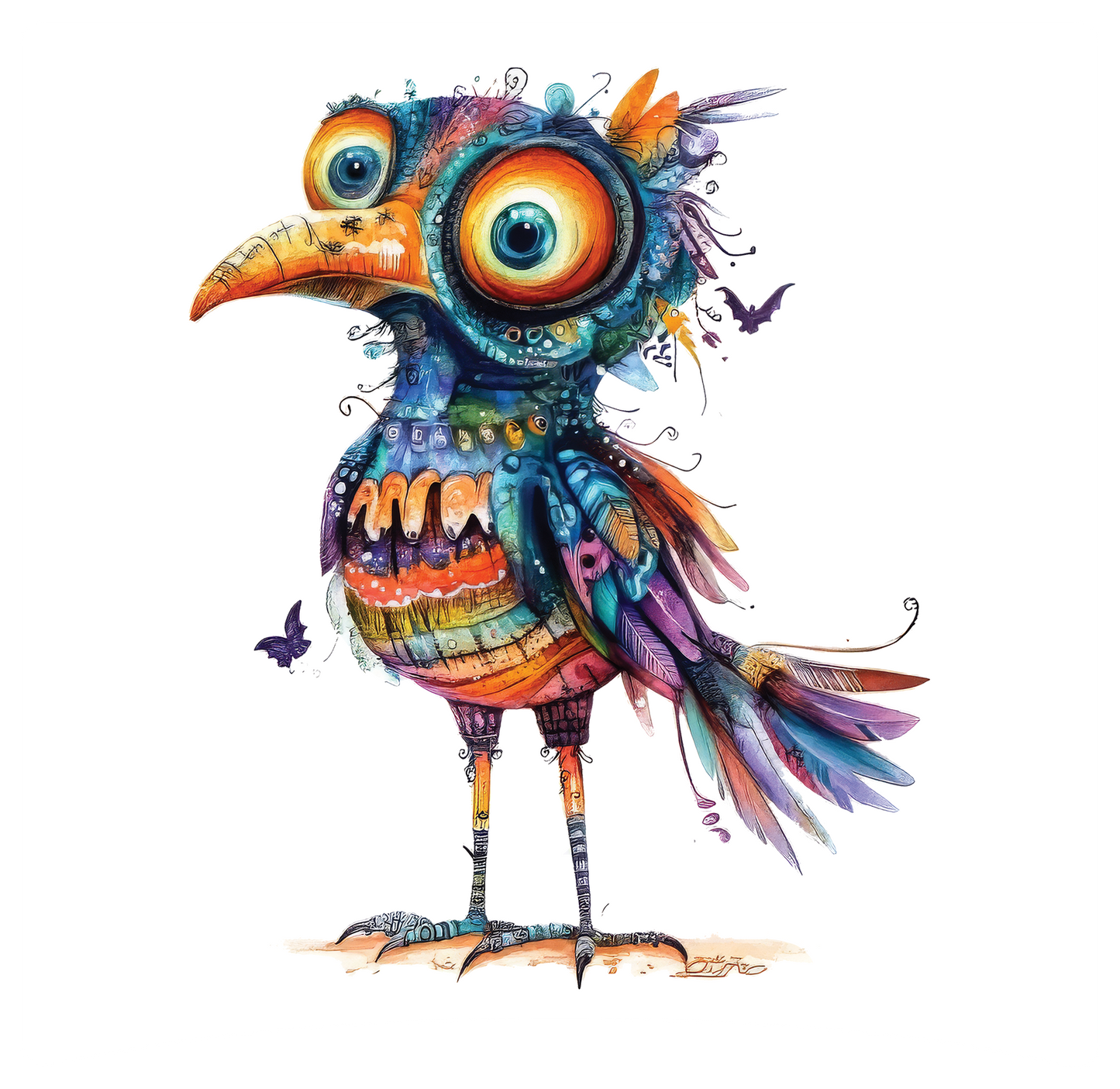8" x 8" Halloween Quirky