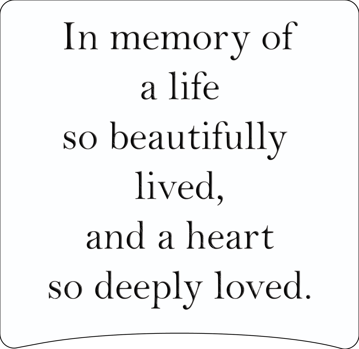 8" x 8" Memorial Panels