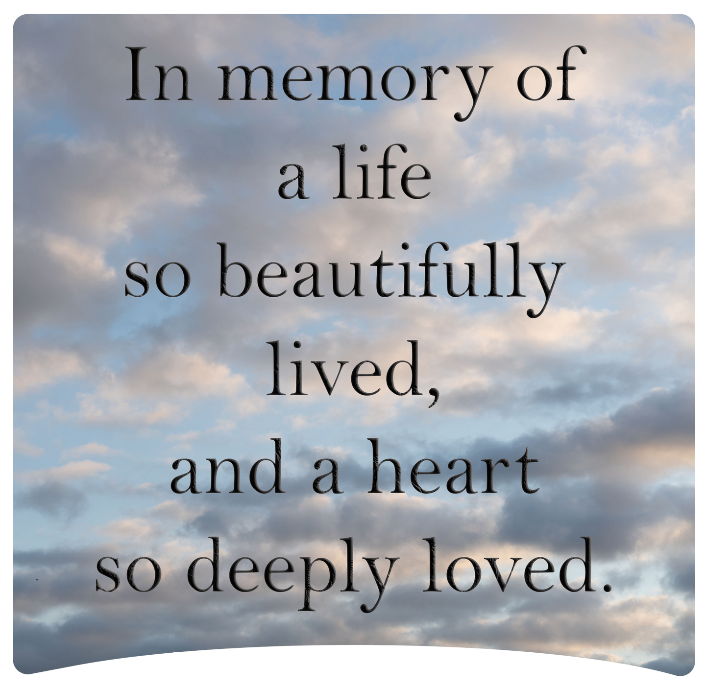 8" x 8" Memorial Panels