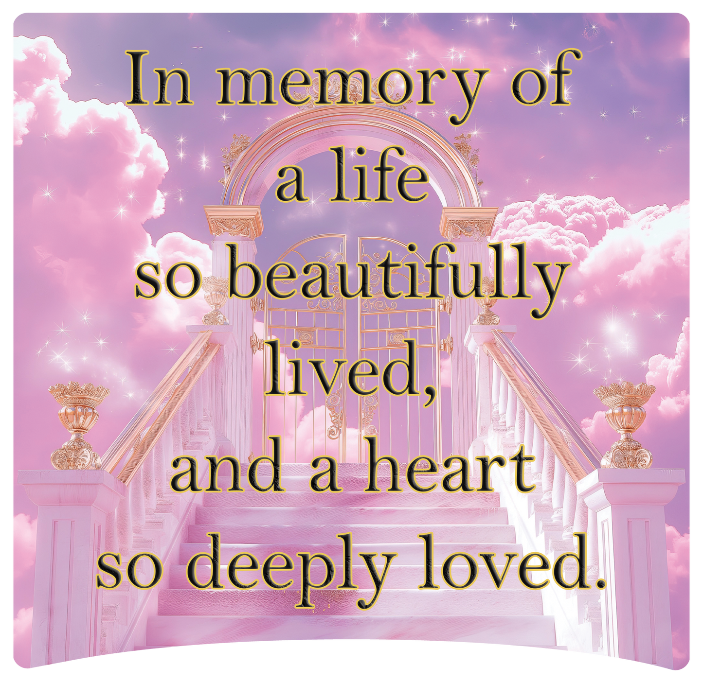 8" x 8" Memorial