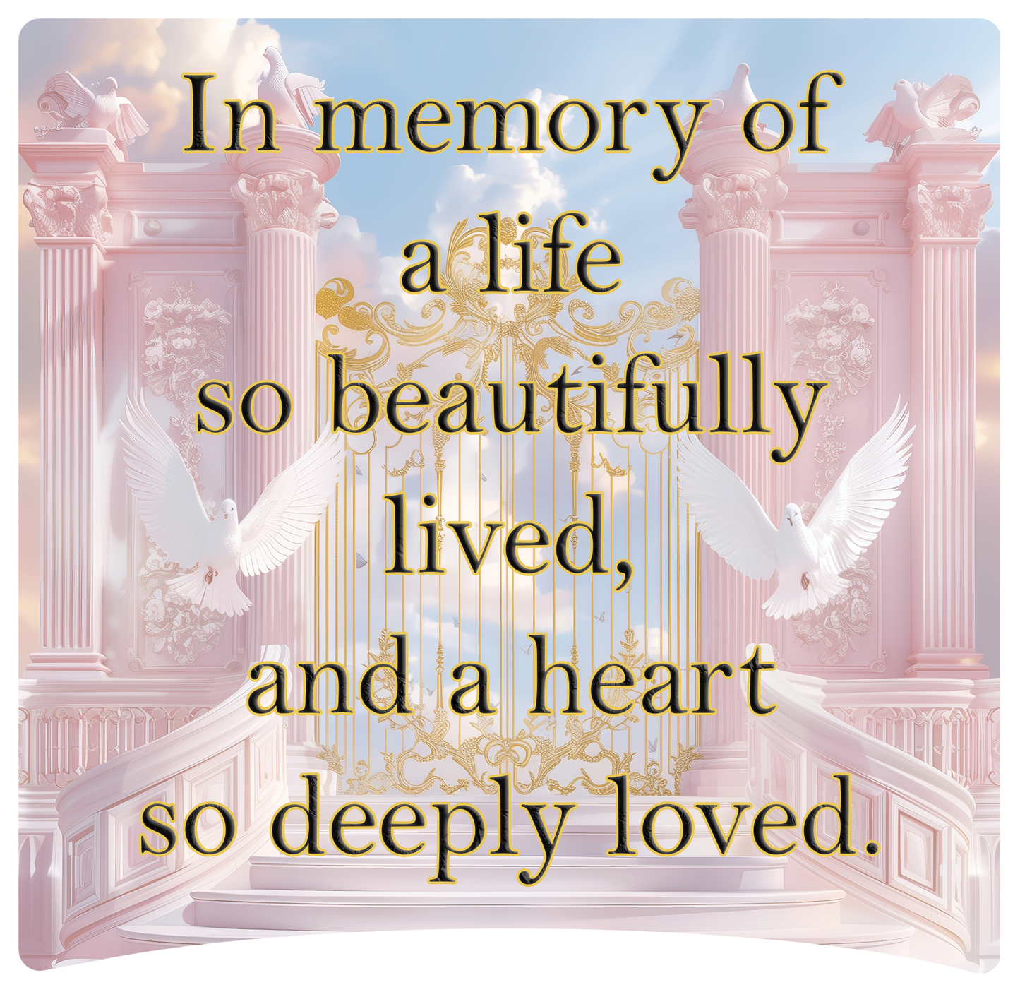 8" x 8" Memorial