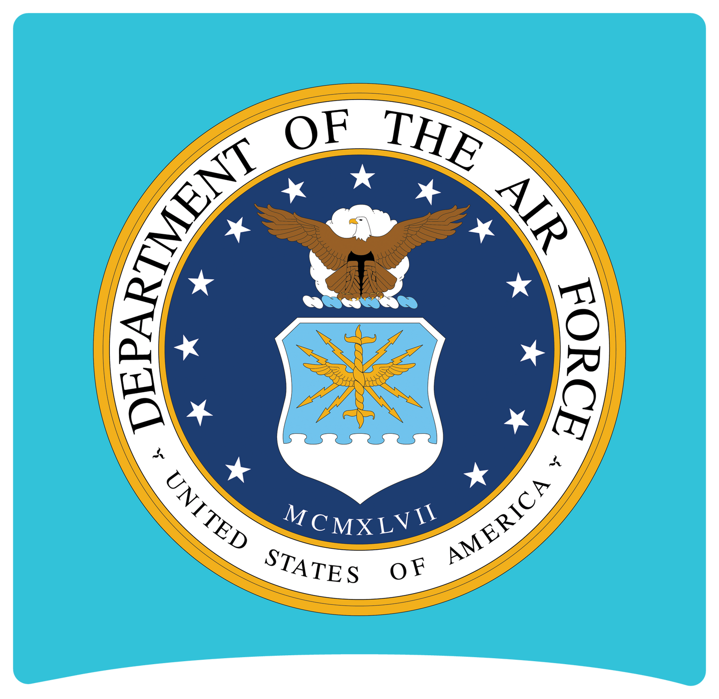 8" x 8" United States Air Force