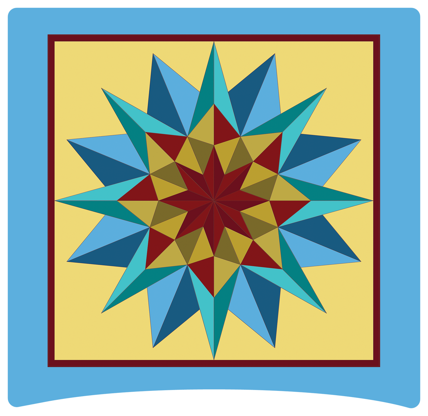 8" x 8" Starburst 11