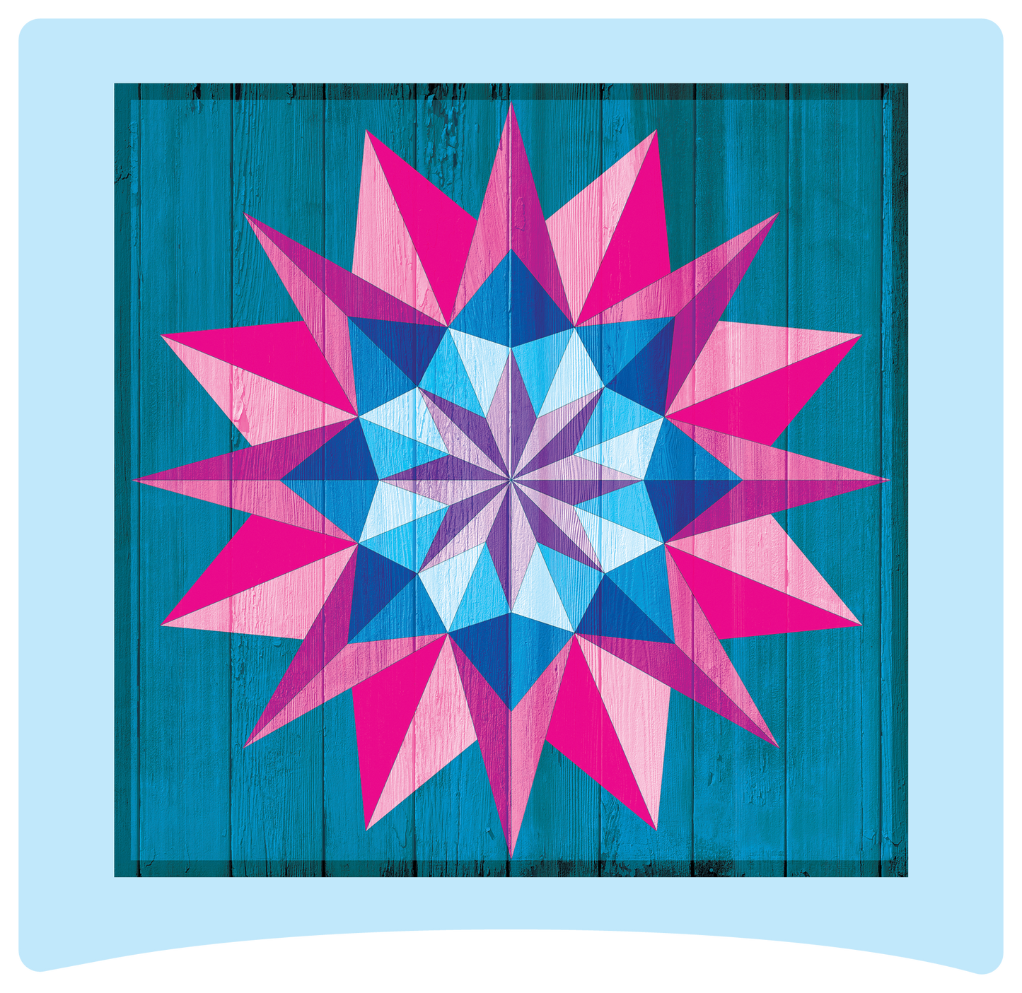 8" x 8" Starburst 15