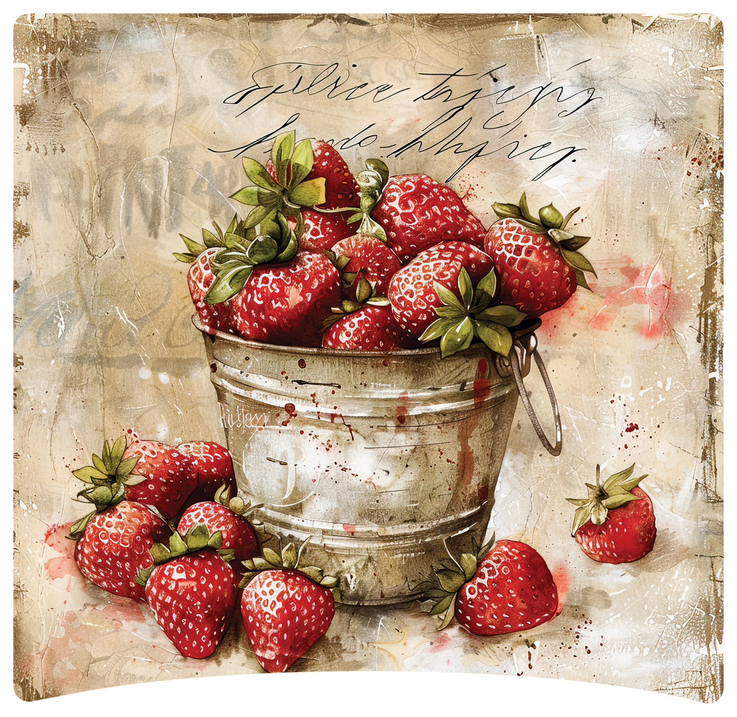 8" x 8" Strawberries