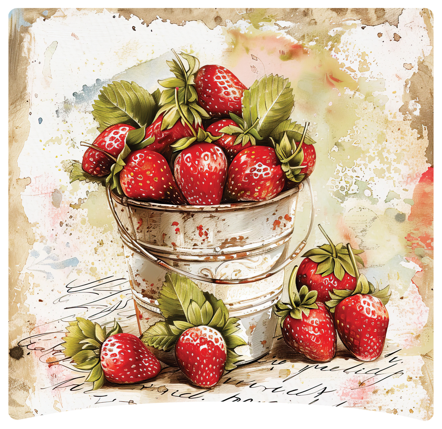 8" x 8" Strawberries