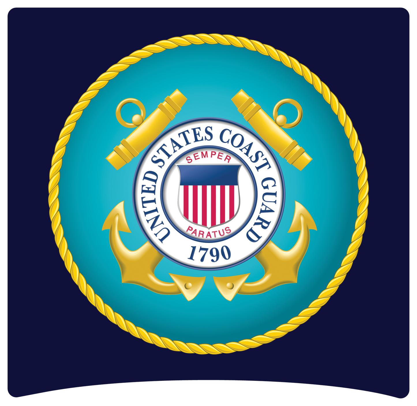 8" x 8" United States Coast Guard