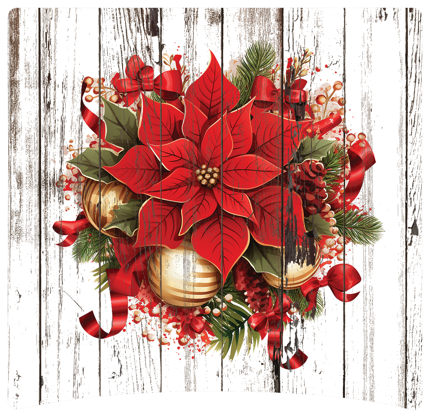 8" x 8" Poinsettia