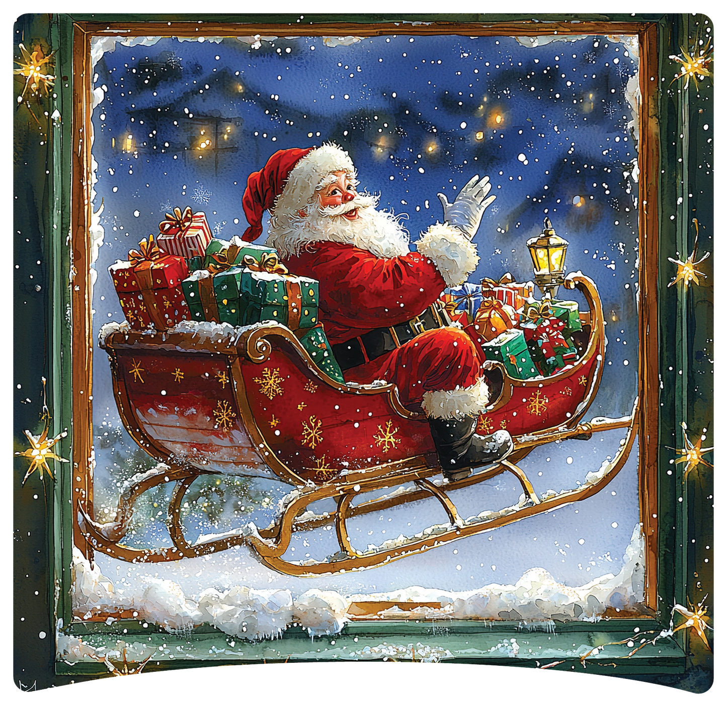 8" x 8" Santa