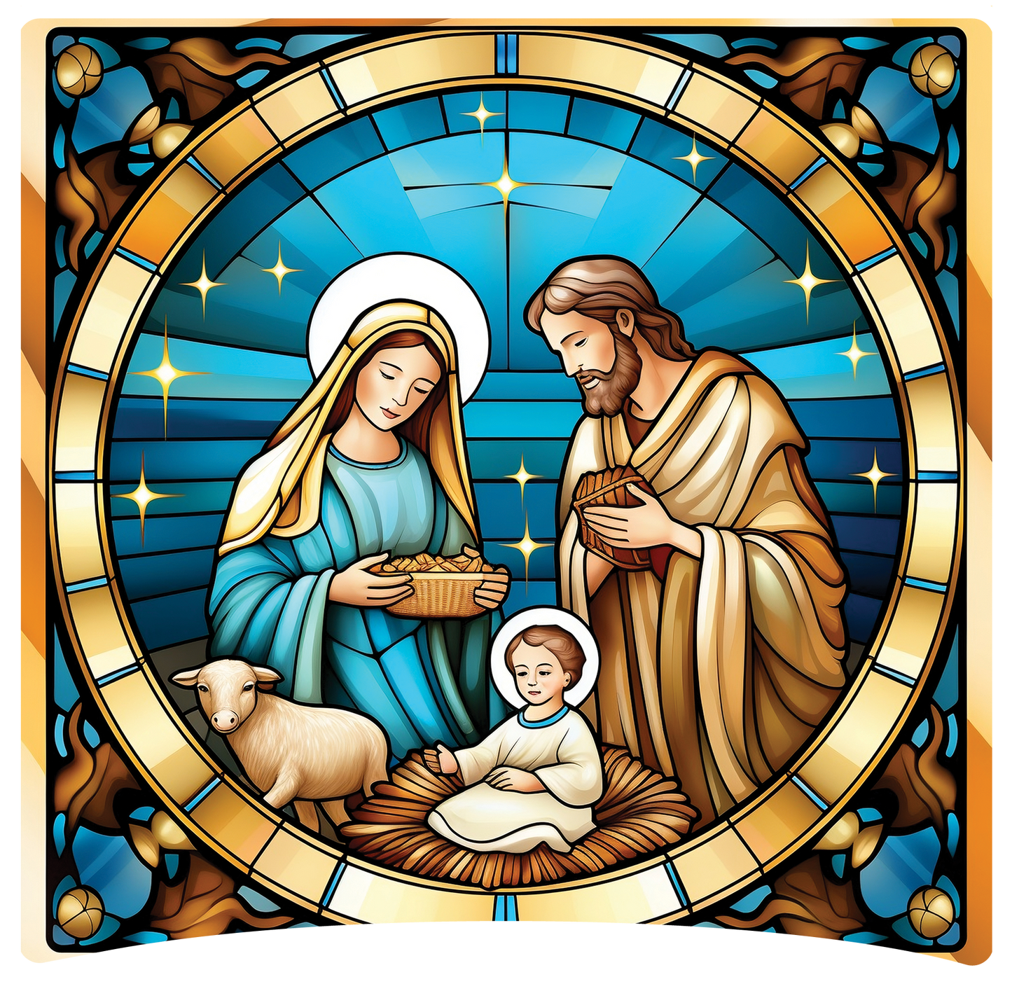 8" x 8" Nativity