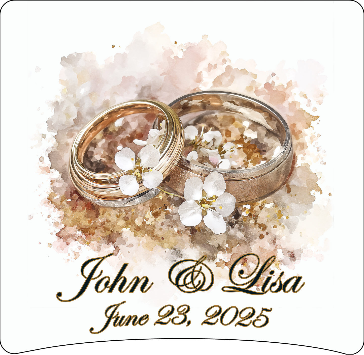 8 x 8 wedding ring panel