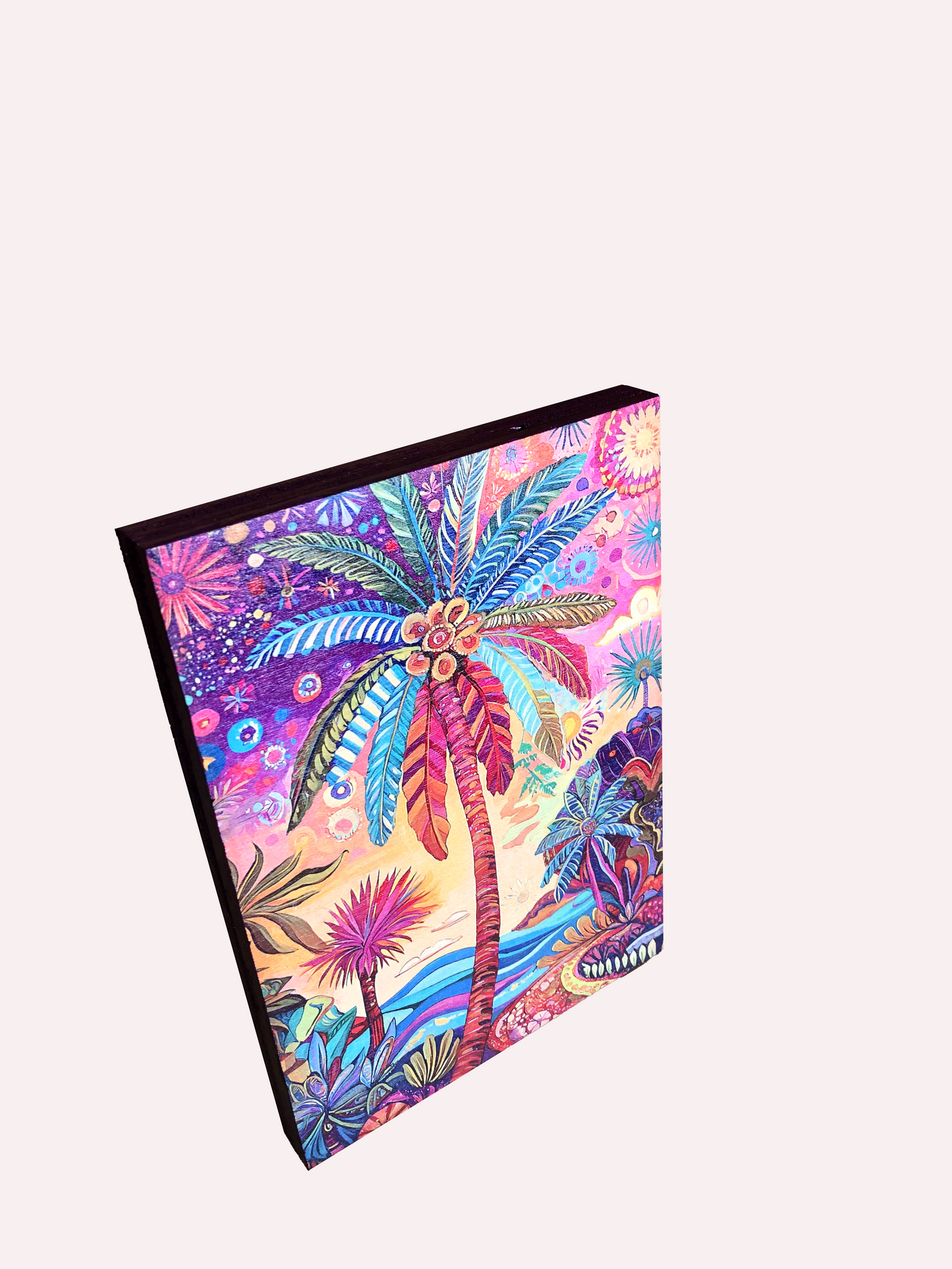 5" x 7" Wood Art Palm